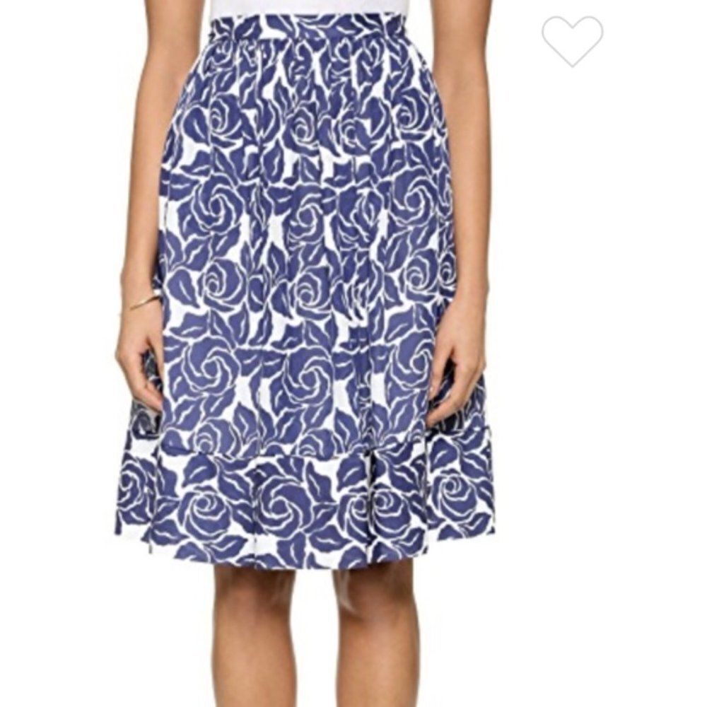 Elizabeth & James Blue Floral Skirt
